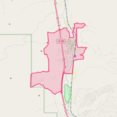 Map of Tubac