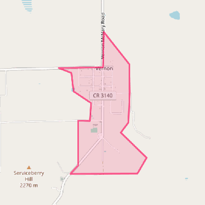 Map of Vernon