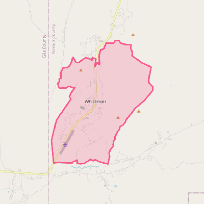 Map of Whiteriver