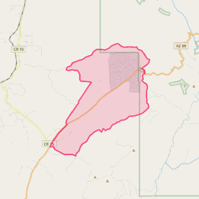 Map of Wilhoit