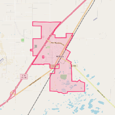 Map of Willcox