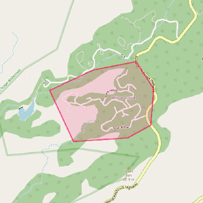 Map of Willow Canyon