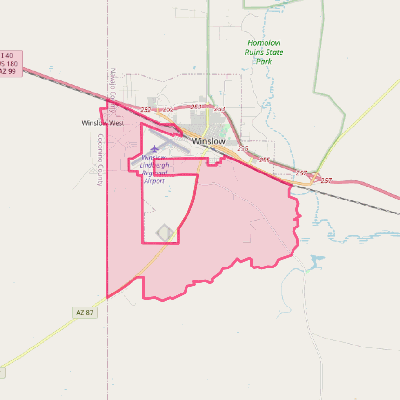 Map of Winslow West