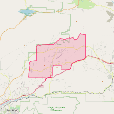 Map of Agua Dulce