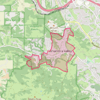 Map of Alhambra Valley