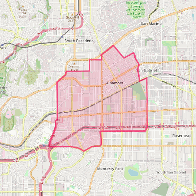 Map of Alhambra