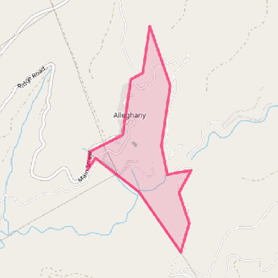 Map of Alleghany