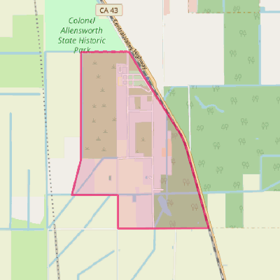 Map of Allensworth