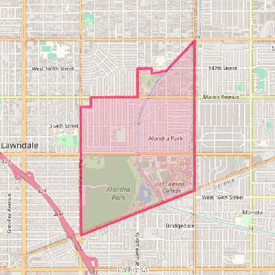 Map of Alondra Park