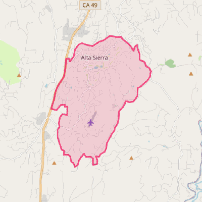 Map of Alta Sierra