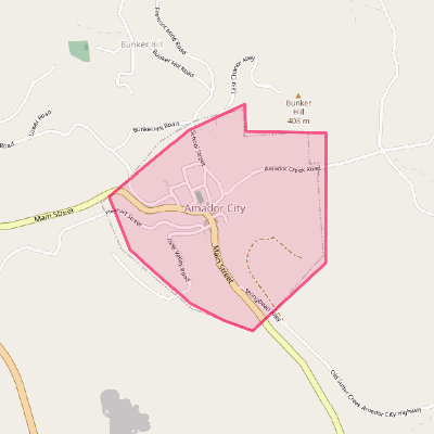 Map of Amador City