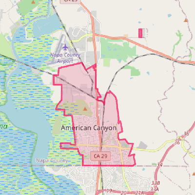 Map of American Canyon