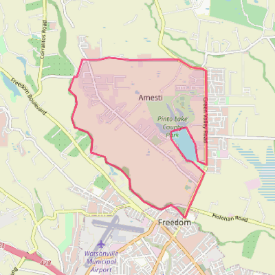 Map of Amesti