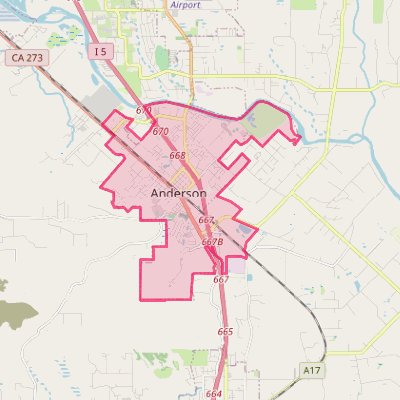 Map of Anderson