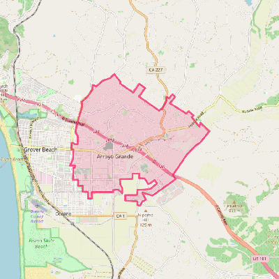 Map of Arroyo Grande