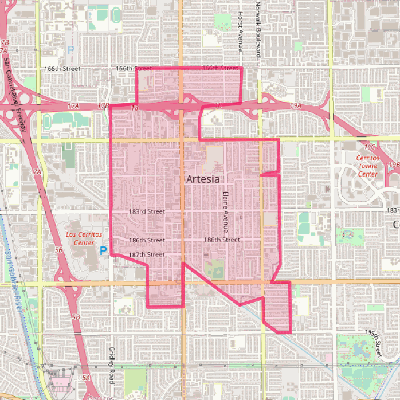 Map of Artesia