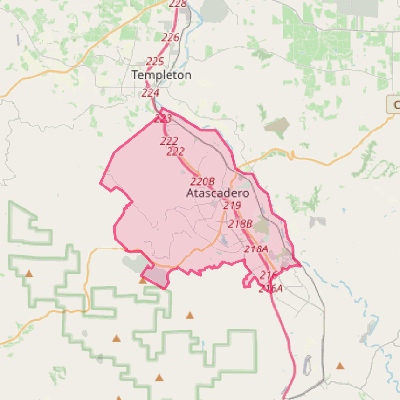 Map of Atascadero