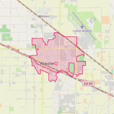Map of Atwater