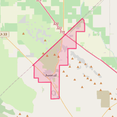 Map of Avenal