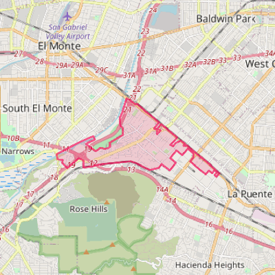 Map of Avocado Heights