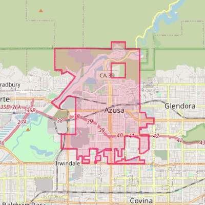 Map of Azusa