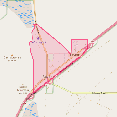 Map of Baker