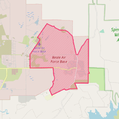 Map of Beale AFB