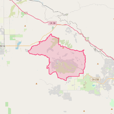 Map of Bear Valley Springs