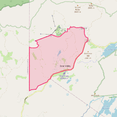 Map of Bear Valley