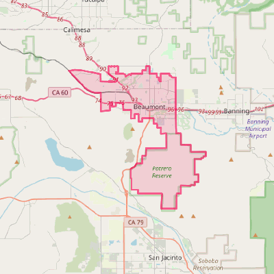 Map of Beaumont