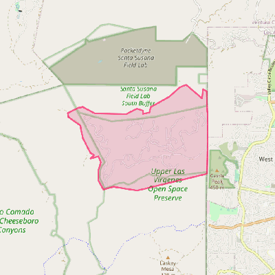 Map of Bell Canyon