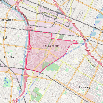 Map of Bell Gardens