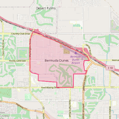 Map of Bermuda Dunes