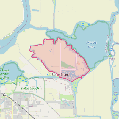 Map of Bethel Island