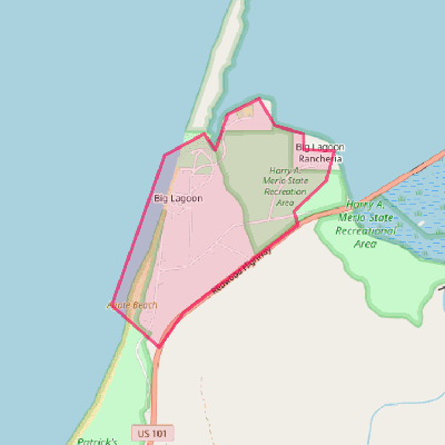 Map of Big Lagoon
