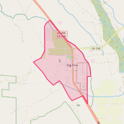 Map of Big Pine