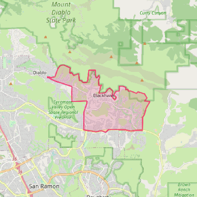 Map of Blackhawk