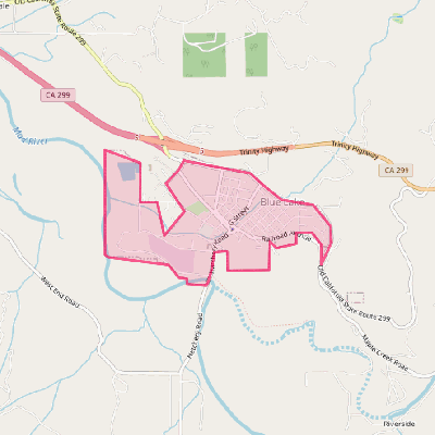 Map of Blue Lake