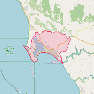 Map of Bodega Bay