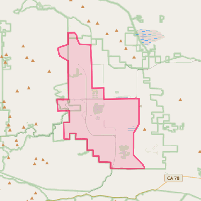 Map of Borrego Springs