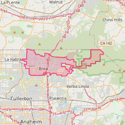 Map of Brea