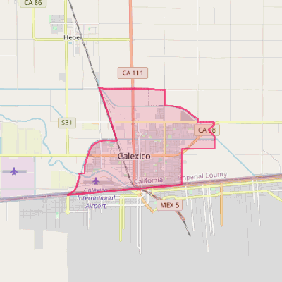 Map of Calexico