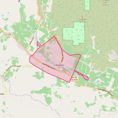 Map of Calistoga