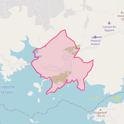 Map of Camanche North Shore