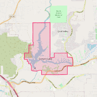 Map of Canyon Lake