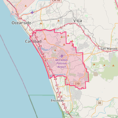 Map of Carlsbad