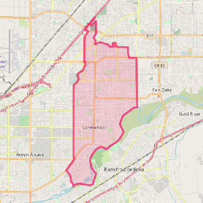 Map of Carmichael