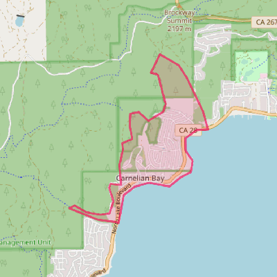 Map of Carnelian Bay