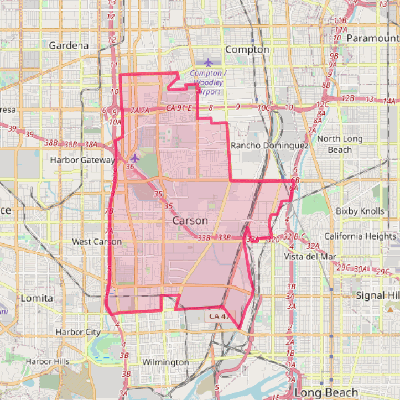 Map of Carson