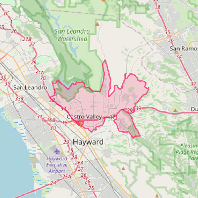 Map of Castro Valley